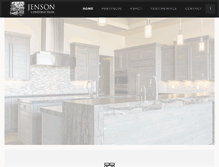 Tablet Screenshot of jensonconstruction.com